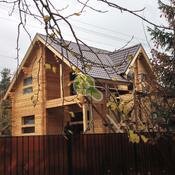 Сухой профилированный брусСтроительство дома из сухого профилированного бруса, сечением 185х185мм в п.Форносово