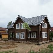 Дом из профилированного брусасечением 210х210мм построен в Выборгском районе ЛО.
