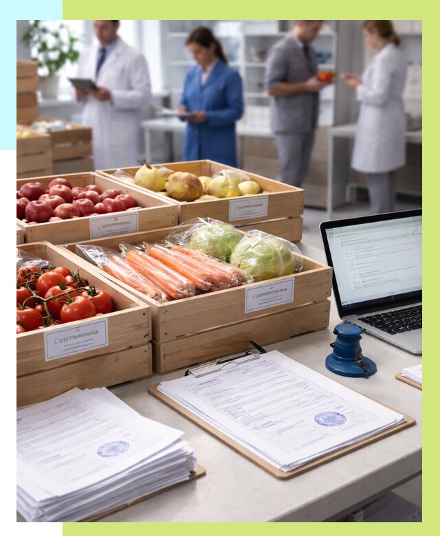 Сертификация овощей и фруктов в Москве от 9065 р. | СертэксМск