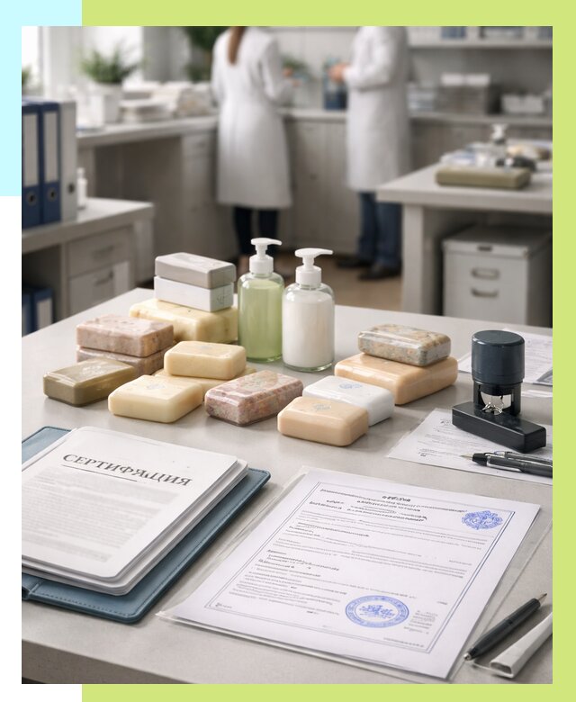 Сертификация мыла и сертификат на мыло в Москве от 12798 | СертэксМск